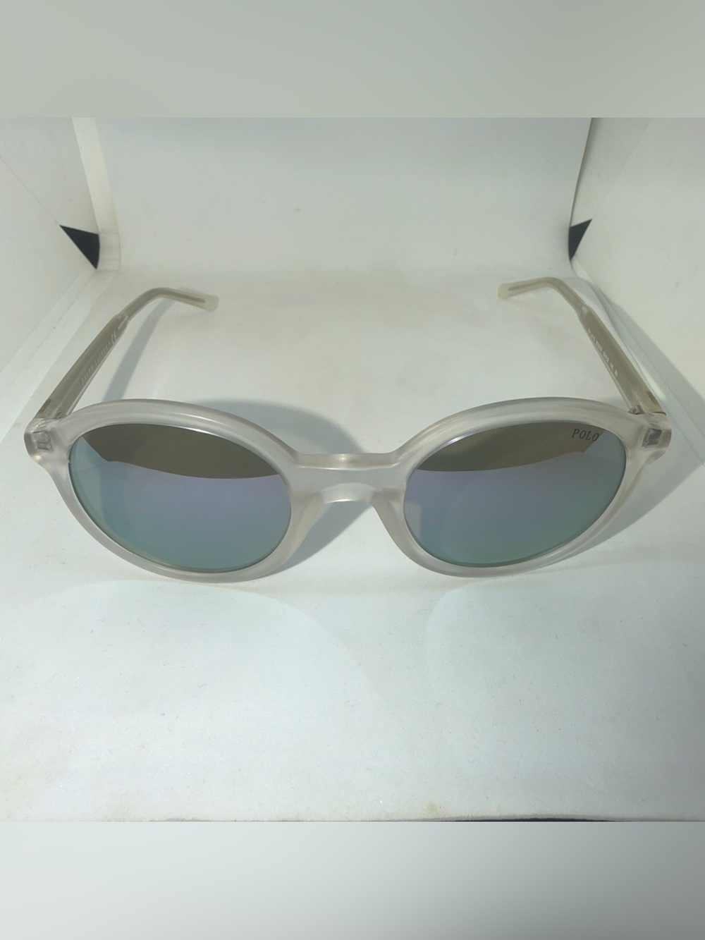 Polo by Ralph Lauren Crystal Clear Women's Sunglasses Mirrored Lenses